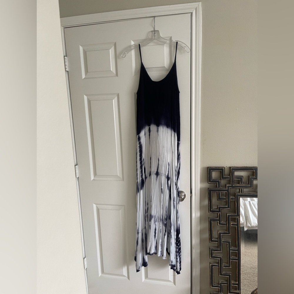 VICI Collection Navy Blue Tie Dye Maxi Dress